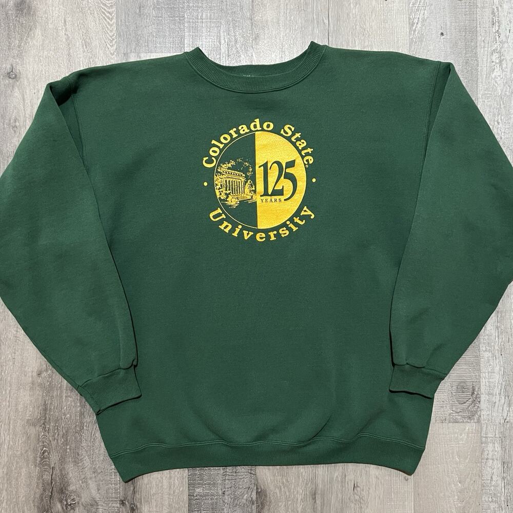 VTG Colorado State University CSU Ram Green 125th Anniversary College Sweatshirt